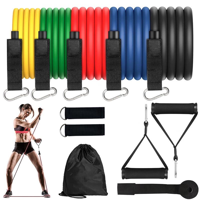 RMWANG 11-Piece TPE Resistance Band Set