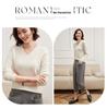 Leka Sha Women's Cashmere V-Neck Sweater, Autumn/Winter Long Sleeve, Slimming Fit, Elegant Wool Base Layer 2026