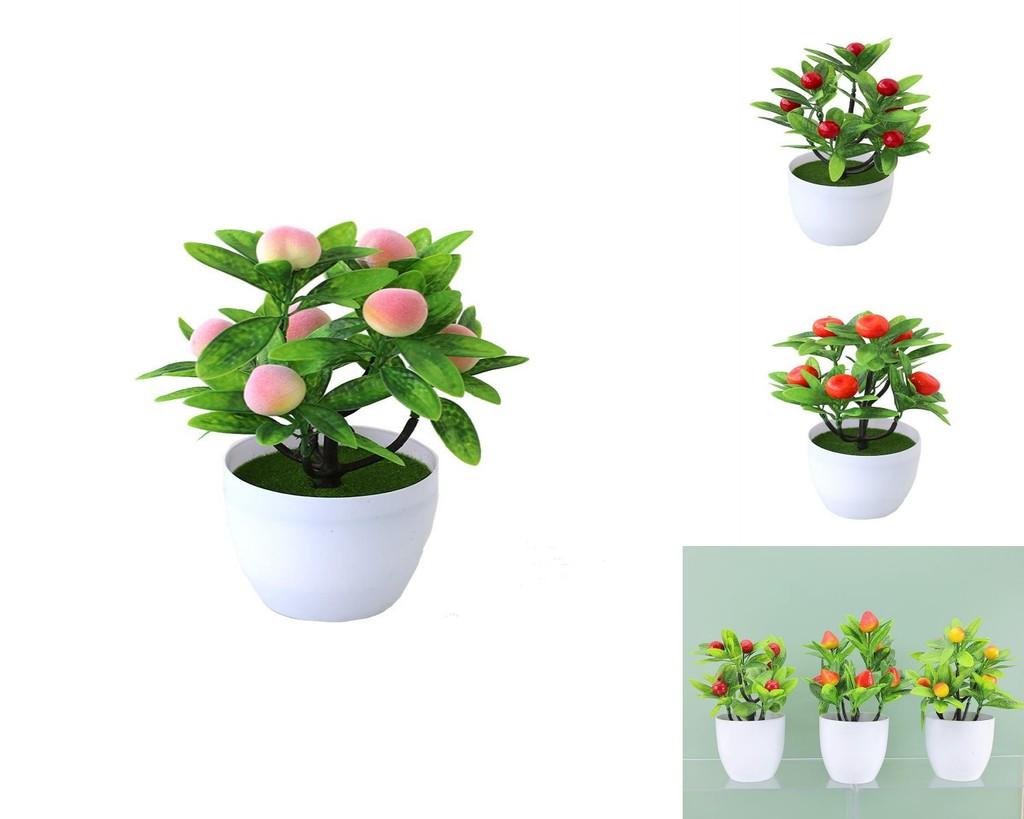 Fruit Tree Artificial Plant With Plastic Craft For Home Decor And Gift Use