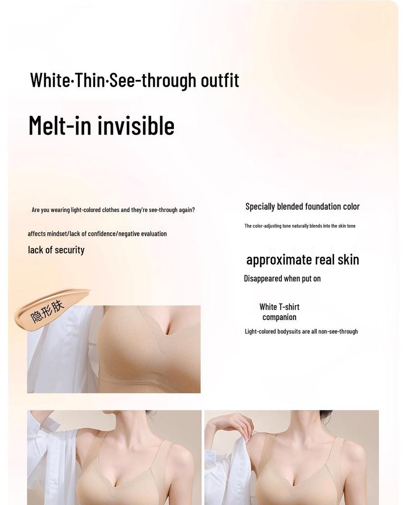 Seamless Anti-Gravity Plus Size Wire-Free Support Bra