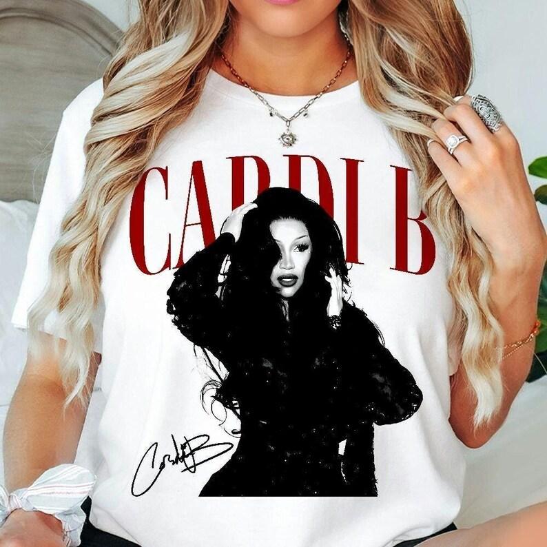 Летняя мода 2026 Мужчины Женщины Карди Би Драма Тур Винтажная Футболка, Футболка с Графикой Драма Тур Карди, Футболка с Мерчем Драма, Подарок для Фаната 4XL