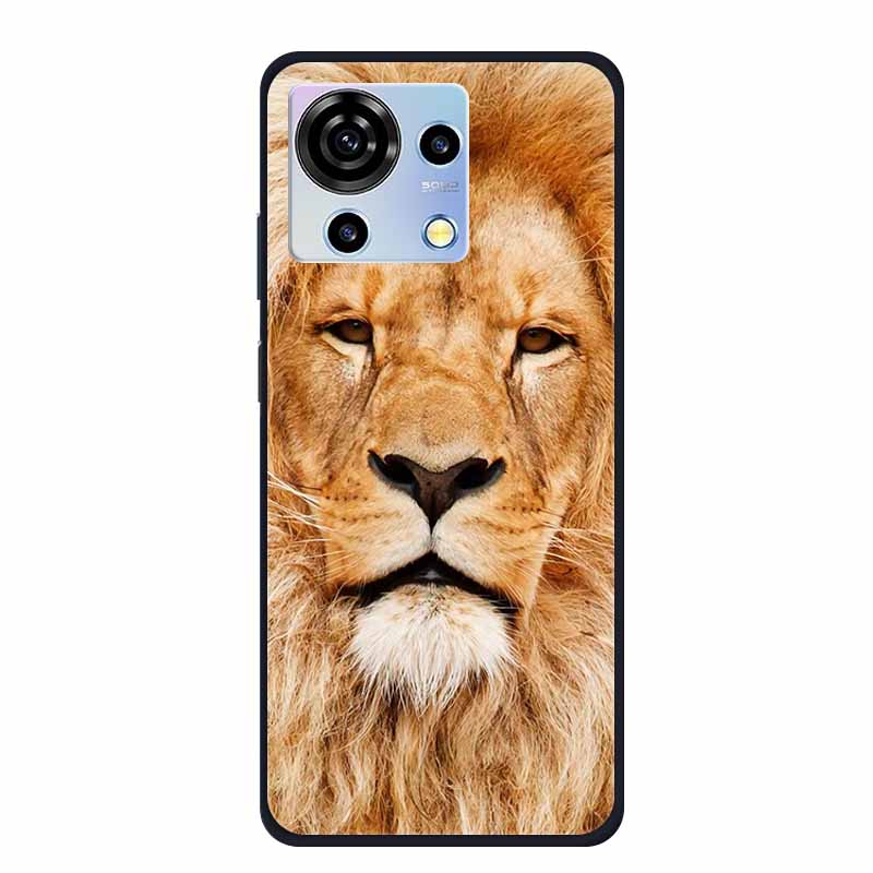 For ZTE V50 Vita Phone Case TPU Soft Back Cover Cartoon Luxury Silicone Phone Cases for ZTE Blade V40 V 40 50 Vita Animal Funda