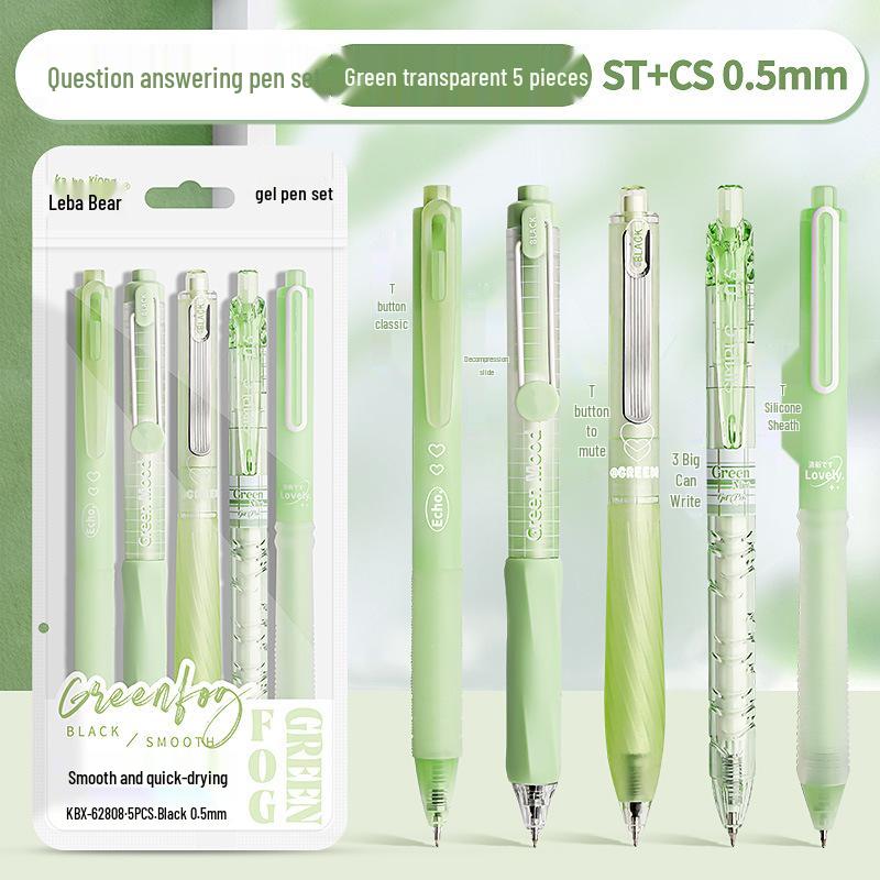 Sada gélových pier Fresh Push s rýchloschnúcim atramentom: Čierna, Biela, Študentské domáce úlohy a podpisové perá