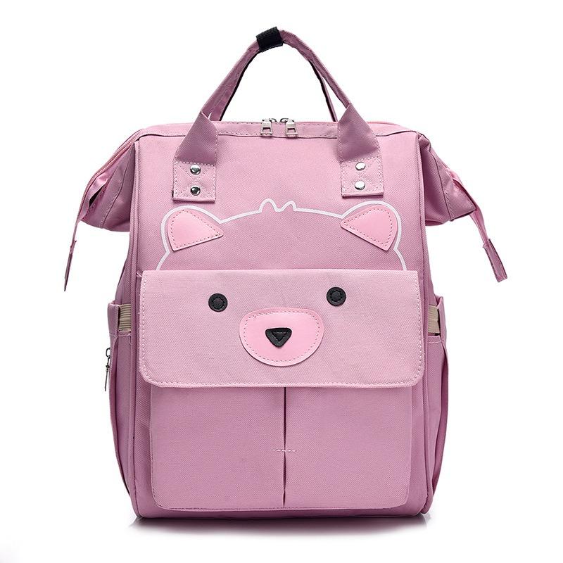 

Стильный многофункциональный рюкзак для мамы большой вместимости, сумка для подгузников «свободные руки», дорожная сумка-тоут для смены детских бутылочек фиолетовый