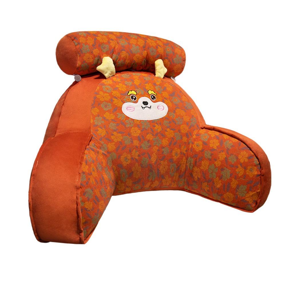 Bed Head Cushion with Lumbar Support Soft Pillow Large Backrest for Reading Phone Use Comfort