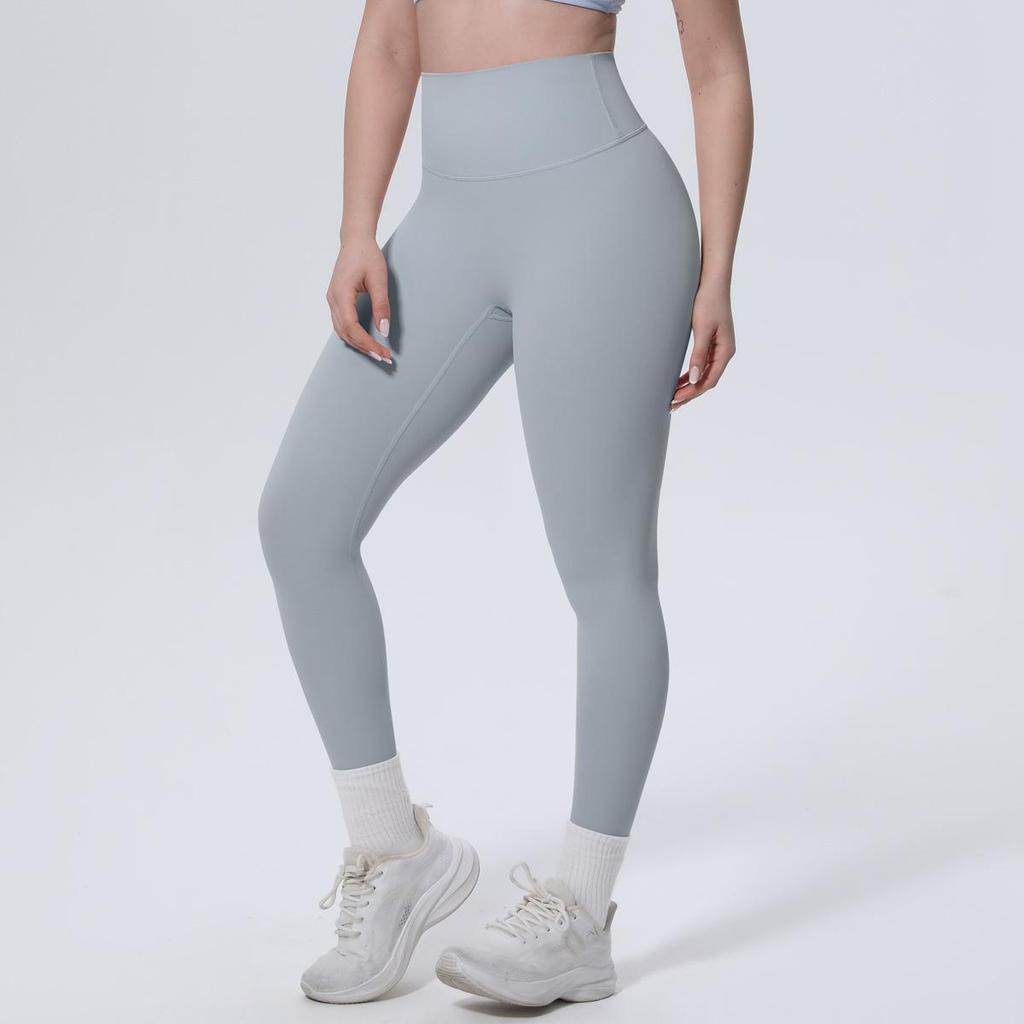 High-Waisted Peach-Lift Anti-Curl Yoga Pants - Skin-Friendly Nylon Tight-Fit Sportswear