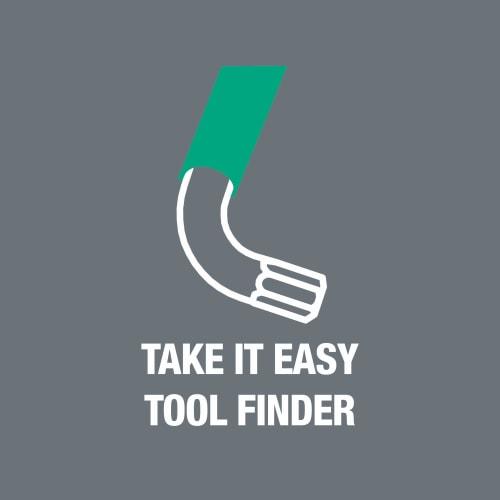 Wera 05024480001 | L-Shaped Torque Wrench Set 967/9 TX XL Multicolor 1, 9-Piece Set [Officially Imported from Japan]