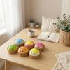 Dumpling Toy, Giant Glitter Dumpling, Colorful Dumplings Stress Balls Sensory Toy,Dough Ball Stress Relief Hand Toys With Food Steamer (Random Color)