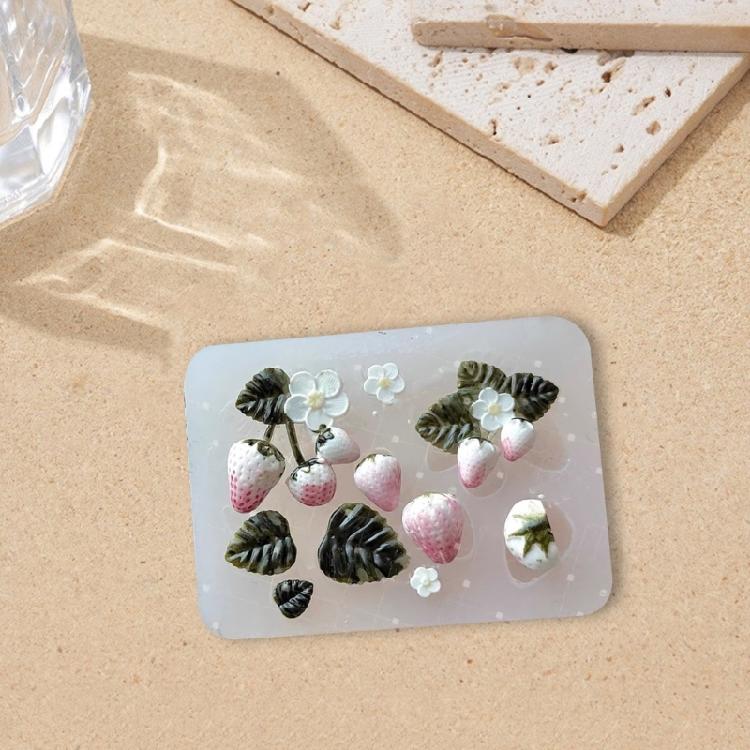 Multipurpose Silicone Mould for Strawberry Projects Poratble Accessory for Home Decoration and Holiday Gifts Daily Use