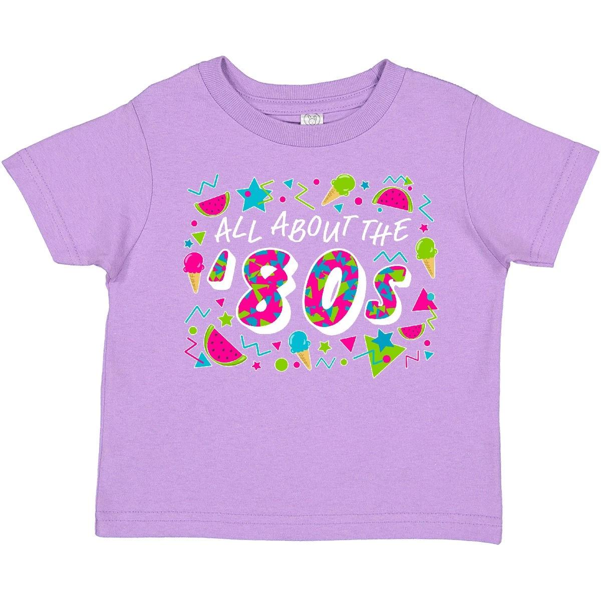 

Inktastic All About The 80s Toddler T-Shirt Eighties Nostalgia Bright Colorful 100