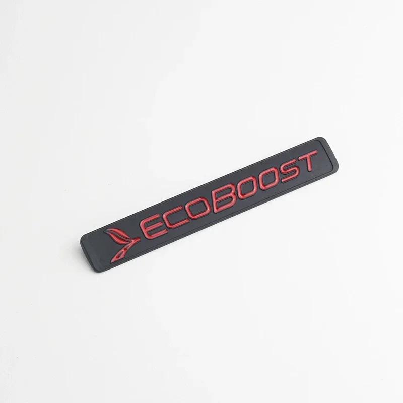 3D Metal Ecoboost Logo Rear Suitcase Badge Stickers for Ford Focus Fiesta Kuga Escape Mondeo Edge Ecosport