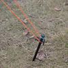 Double Eye Wind Rope Buckle Set: Reflective Camping Tent and Tarp Ground Stake with Windproof Pull Rope