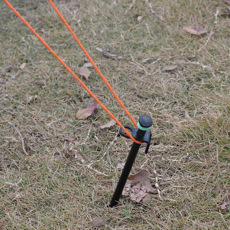 Double Eye Wind Rope Buckle Set: Reflective Camping Tent and Tarp Ground Stake with Windproof Pull Rope