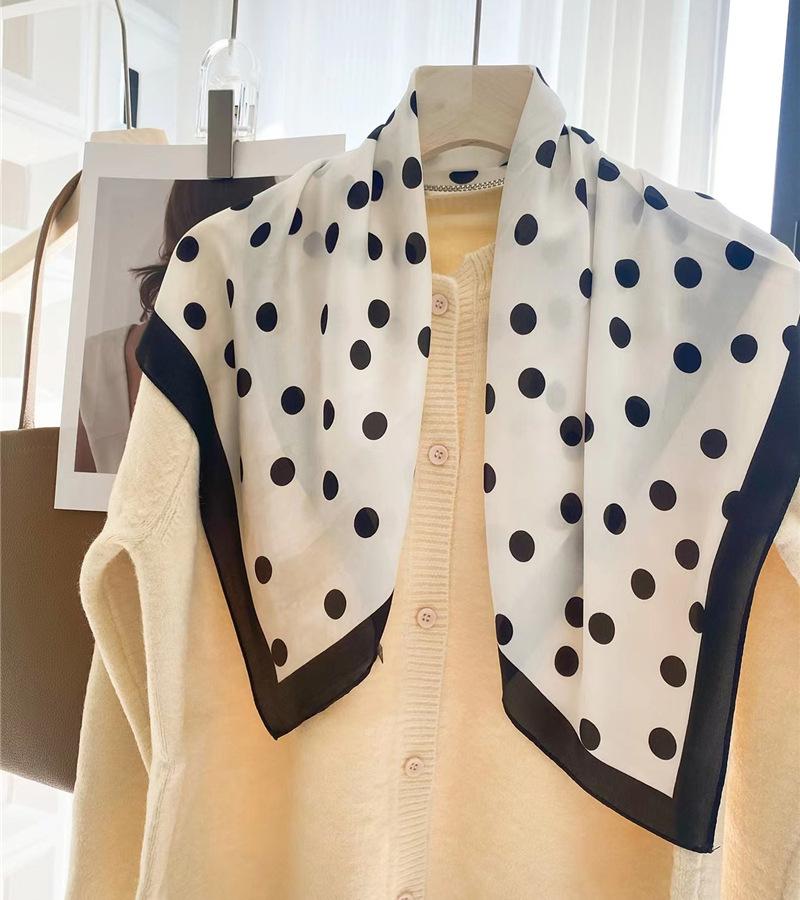 Nice Small Scarf Korean Ins Style All-match Fashion Summer Decorative Square Tie Hair Band Thin