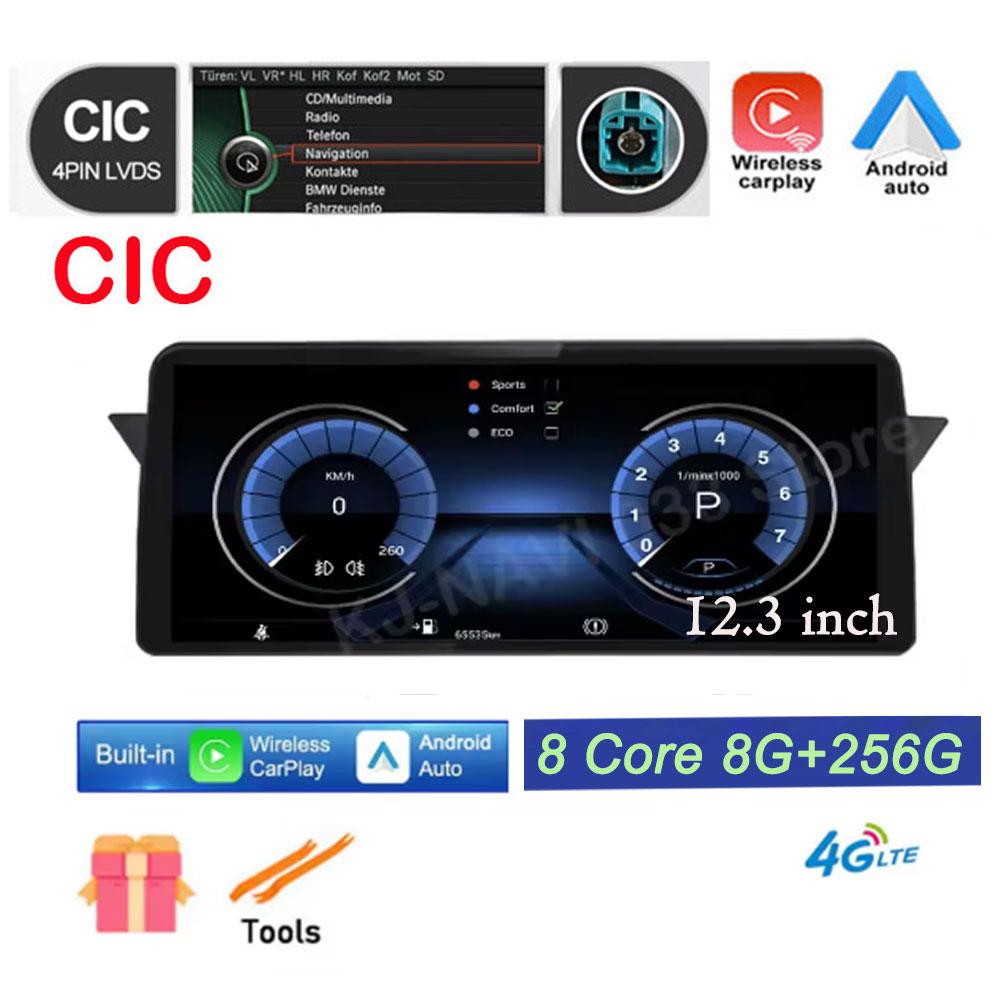 For BMW X1 E84 2009 - 2015 12.3 Inch iDrive / CIC System Android 14 IPS Car Radio Stereo Video Player Multimedia GPS Navigation