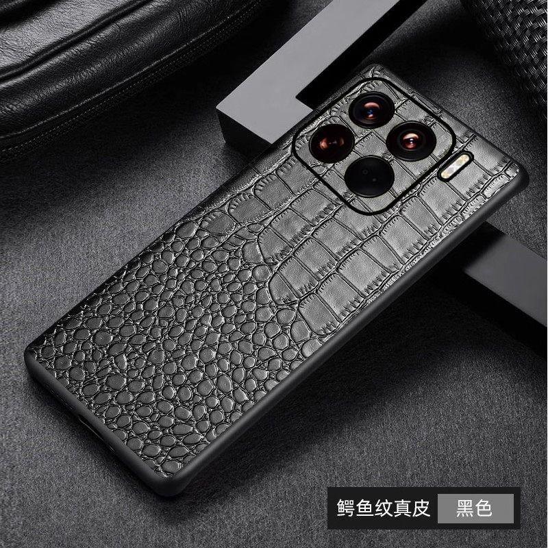 Genuine Leather Phone Case for Xiaomi 15 Ultra 14 13 11 Lite 12s Pro, Civi 3 2 1s Mix4 Crocodile Pattern Hard Protective Cover
