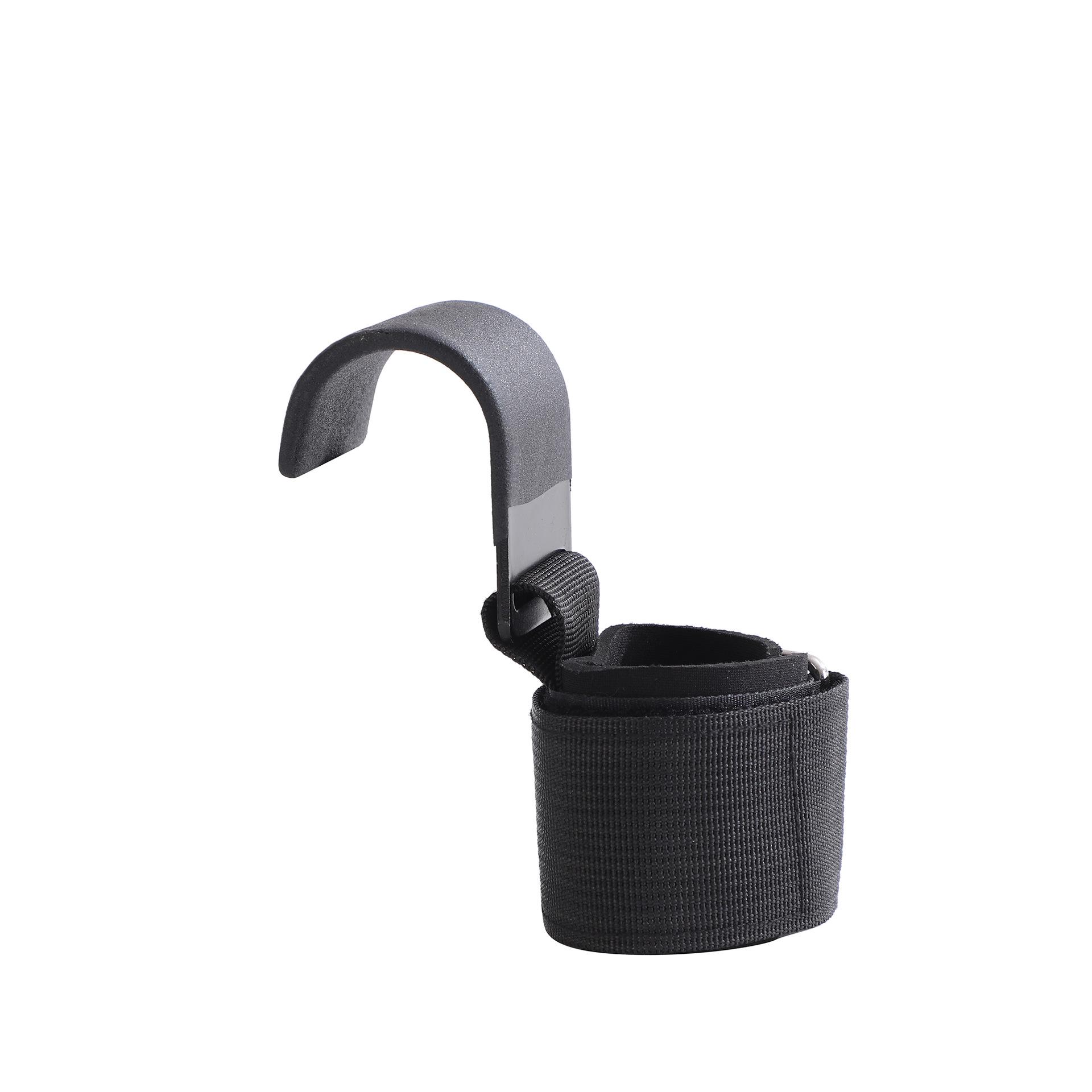 Professional Non-Slip Weightlifting Grip Pads & Wrist Wraps with Metal Hooks for Deadlift Assistance