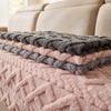 Winter Plush Sofa Cushion Set - Modern Anti-Slip Thickened Cover
