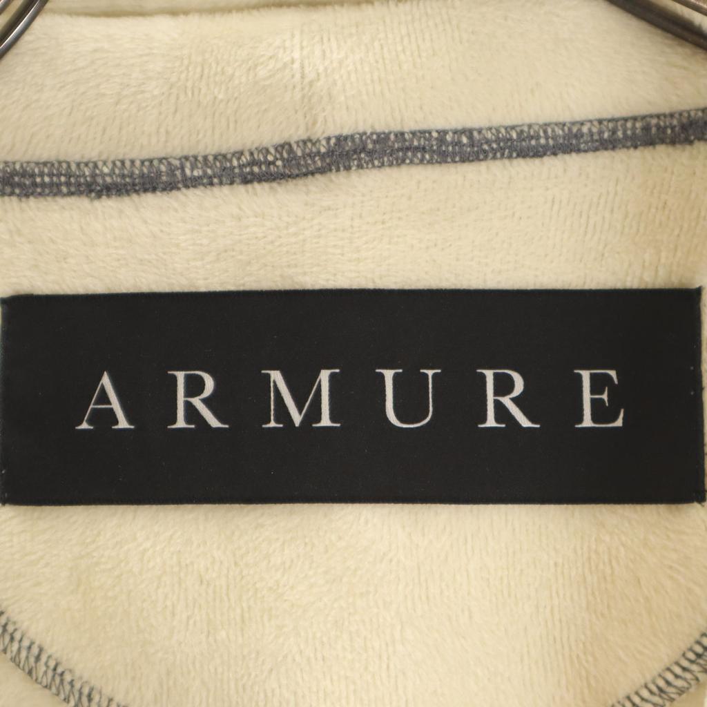 ARMURE Made In Japan Long Sleeve Sweat Zip Hoodie 3 Gray Back Brushed Men's Used