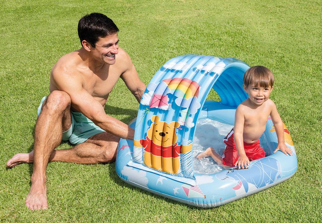 INTEX Pool Winnie the Pooh Baby Pool with Shade 109 x 102 x 71cm 58415 Japanese [Genuine Product]