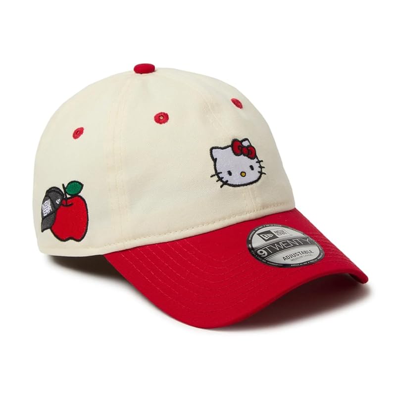 

[New Era] hello kitty collaboration cap 9TWENTY snapback HELLO KITTY STRAPBACK CAP CHROME-RED 920 hat low cap M/L (57cm~61cm)