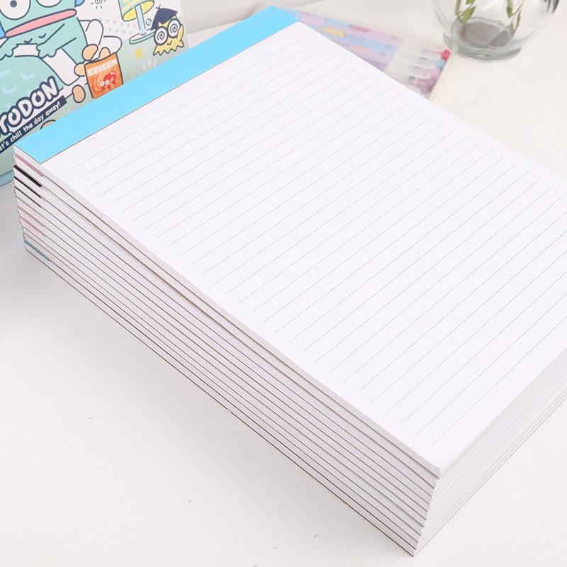 Разрываемый черновик формата А4 с горизонтальными линиями