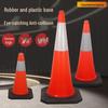 Reflective 70cm Rubber Traffic Cone - Road Safety Construction Warning Bollard