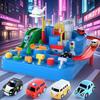 Non-Toxic Racing Rail Car Model Educational Toys Children Track Adventure Game Brain Mechanical Interactive Train Animals Space Rocket Toy
