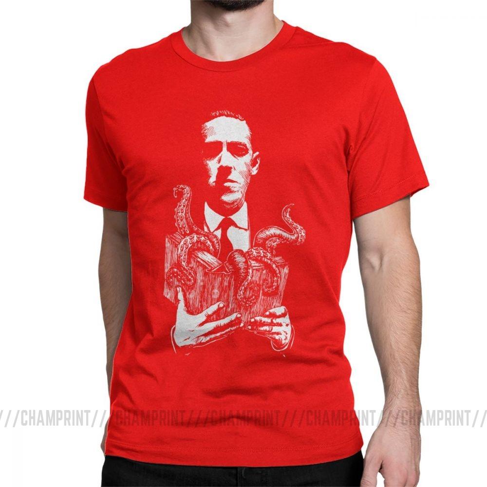 Время историй с Лавкрафтом Мужские футболки Ктулху Лавкрафтовский ужас Camiseta Винтажная футболка Футболка из чистого хлопка Летняя одежда S