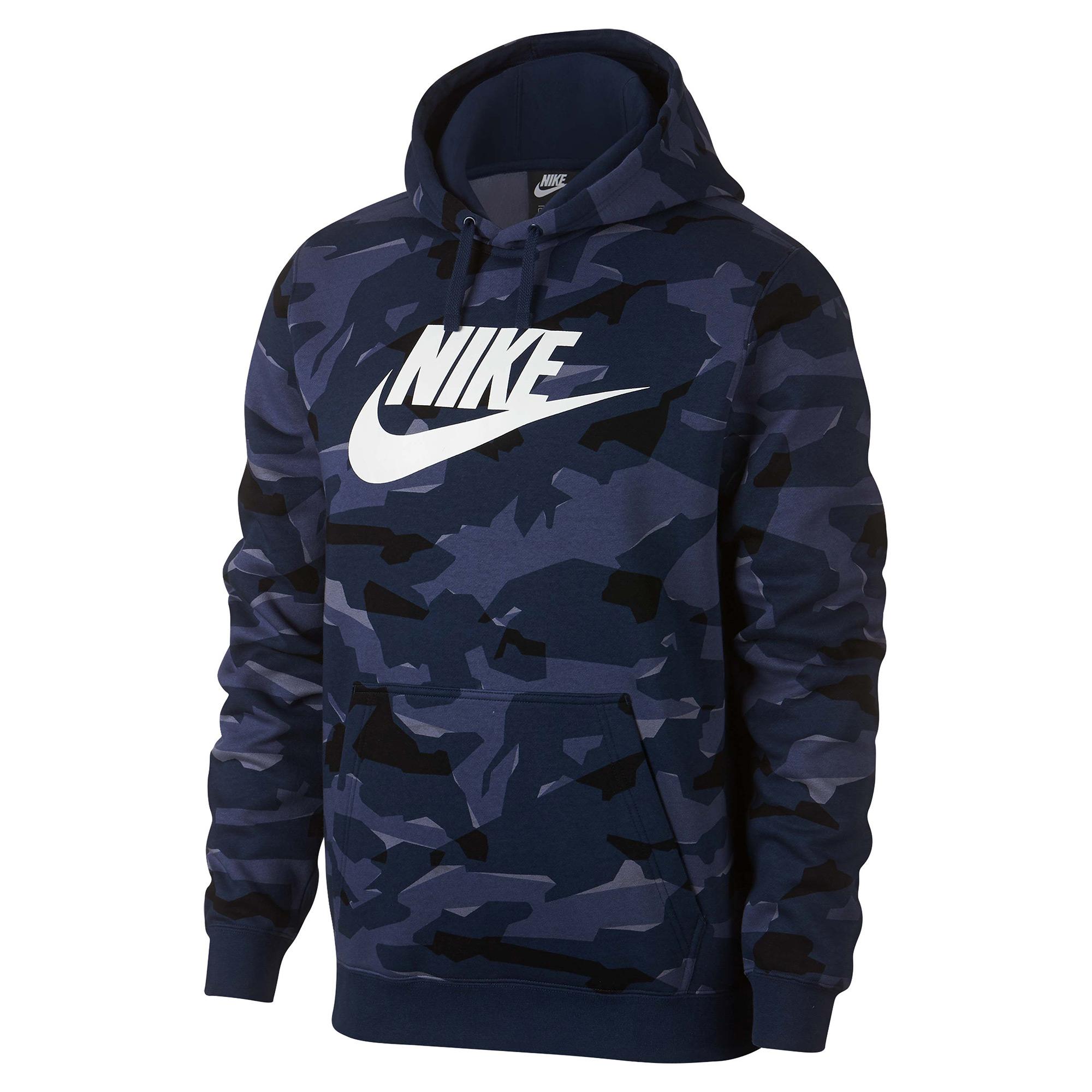 

Nike Sportswear Club Camouflage Pullover Hoodie Long Sleeve Sweatshirt Men sweatshirt AR2868-410 XL