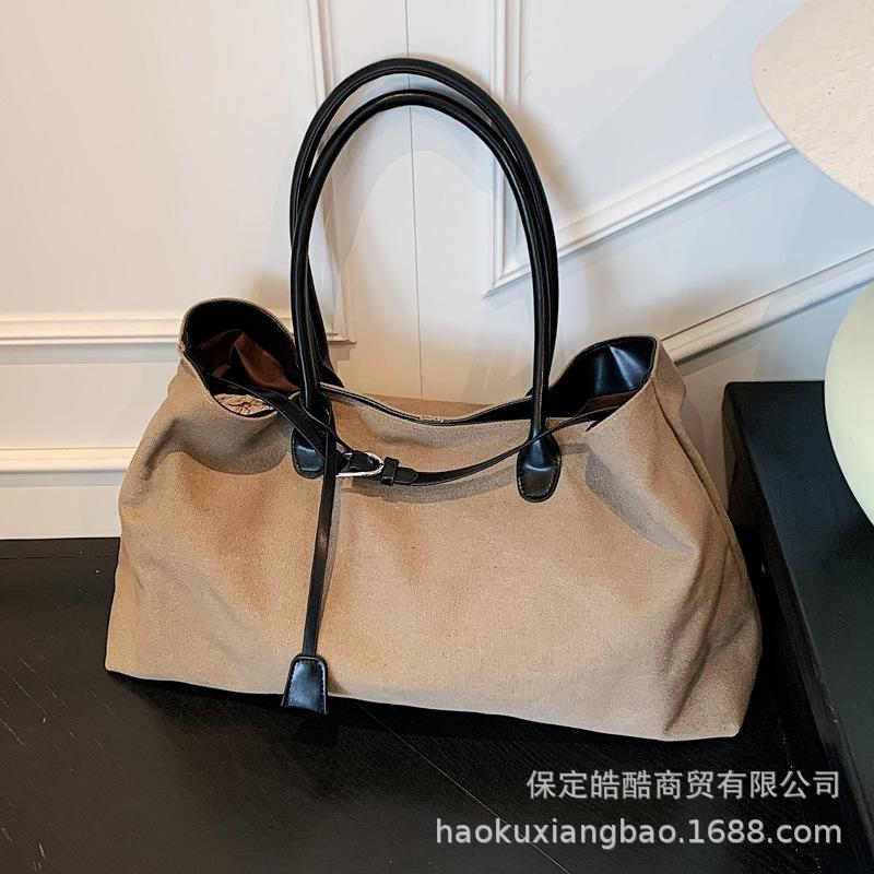 Premium sense large-capacity bag women's 2025 new fashion commuter versatile shoulder bag casual out tote bag