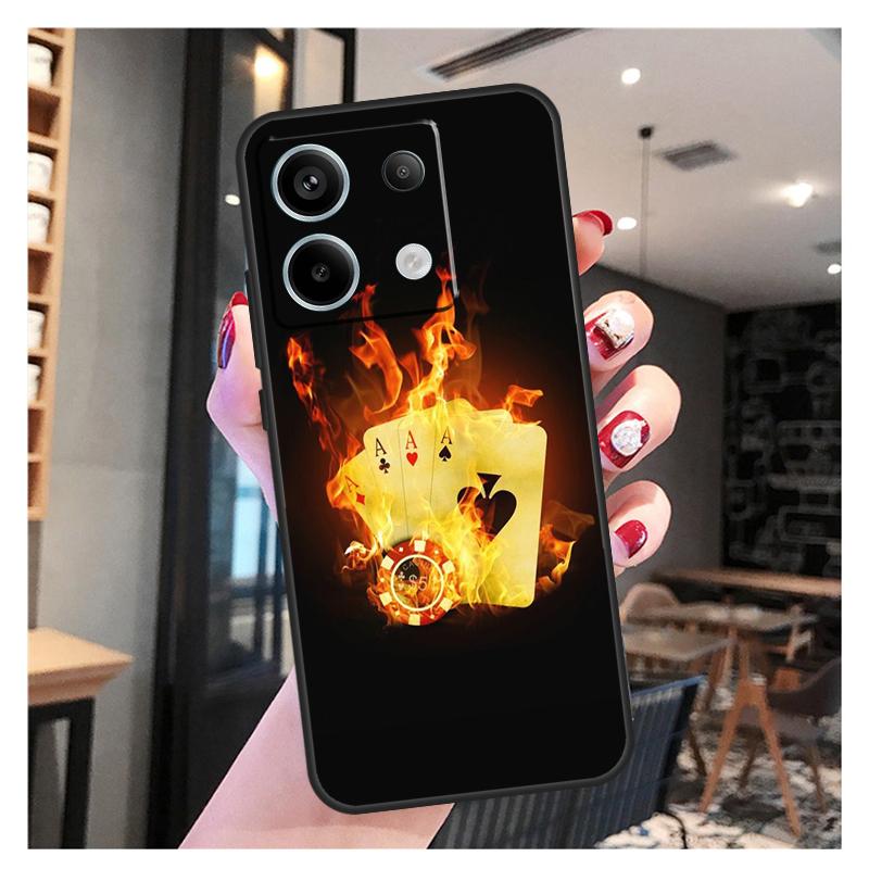 Las Vegas Casino Poker Case For Xiaomi Redmi Note 13 12 11 9 10 Pro 9S 10S 11S 12S Redmi 13 12 10C 12C 13C Coque