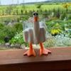 1 Stück Ente Lustig Kreativ Mittelfinger Enten Hausdekoration Statue Harz Handwerk Garten Hof Und Mikro Landschaft Figuren