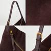 Leather Messenger Bag Women's New Matte Cowhide Tote Bag High-end Simple Casual Shoulder Bag Bag