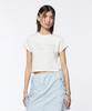 PIPPET Glitter Slogan Crop T-Shirt (White)