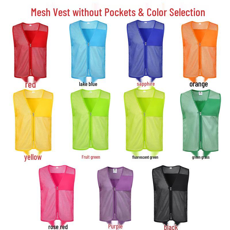 

Детский светоотражающий сетчатый рыболовный жилет с логотипом XL