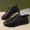 Fashion Designer Brand Men's Genuine Leather Casual Shoes Minimalist Small White Shoes High Quality Versatile Men's Running Shoes
