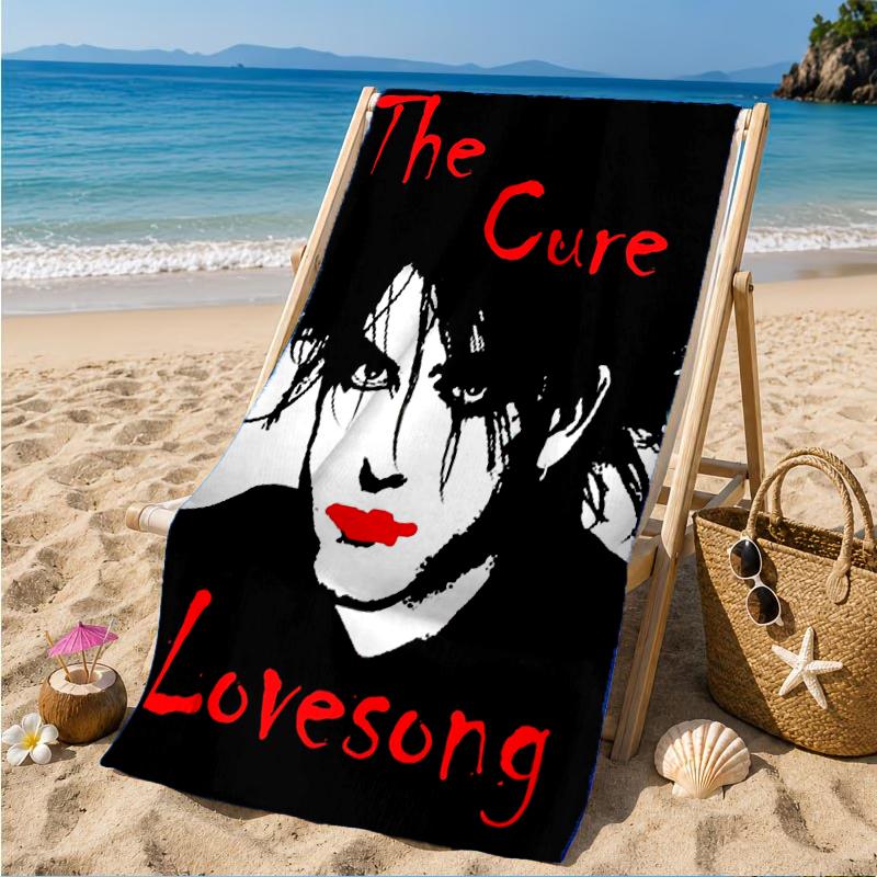 The Cure Band Portraits Beach Towel, Super Soft Microfiber, Perfect Gift for Her/Him, Birthday, for Pool, Beach, Travel, Decor Beach Party