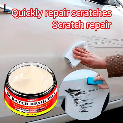 80g All-in-One Auto Kratzerentferner & Politur Wachs Kit mit Nanotechnologie - Lackkratzer Reparatur, Swirl Mark Entferner, Glänzendes Fini