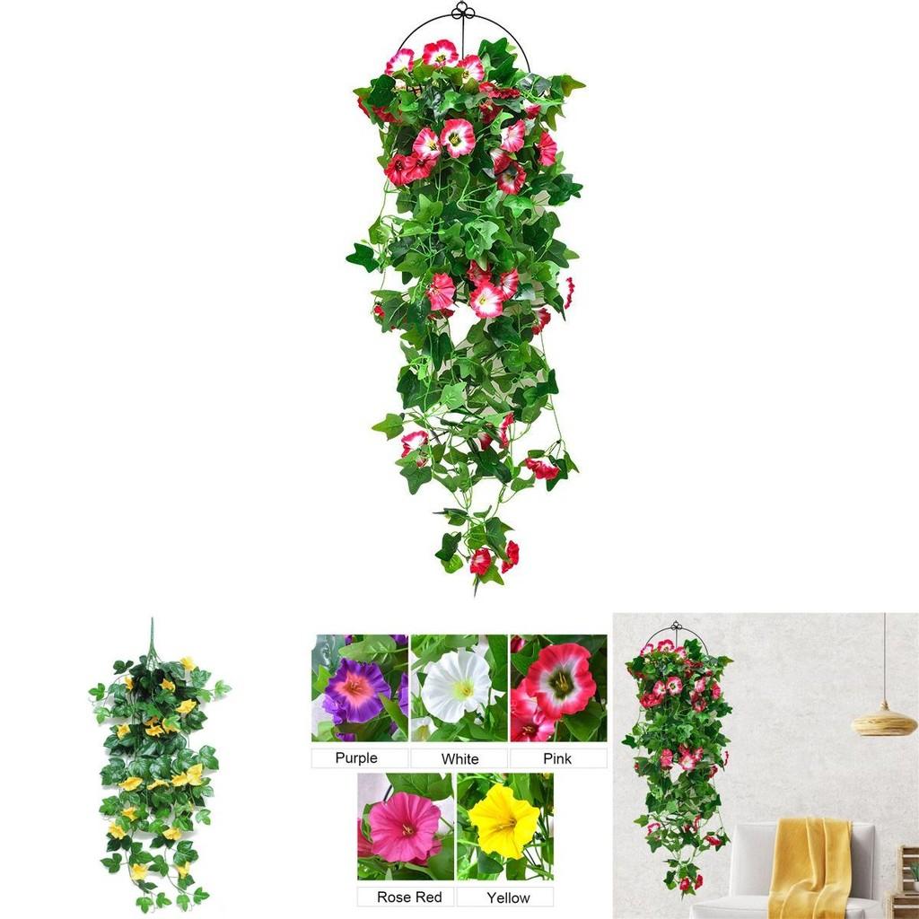 Fake Morning Glory Vine For Stunning Indoor And Outdoor Decoration**