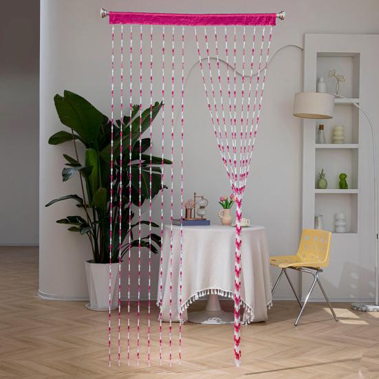 Beaded Door Curtain Room Divider Hanging Door Beads String Curtain Tassel Screen Blind for Window Doorway Living Room Bedroom Decor