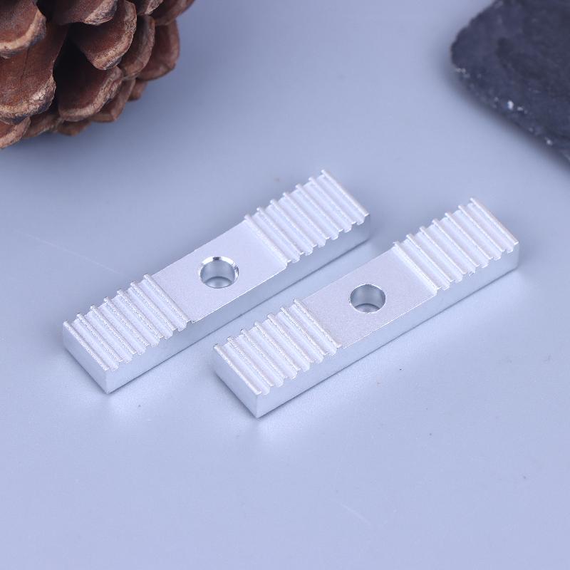 

2/5Pcs Reprap DIY 2GT/S2M Timing Belt Fixing Piece Aluminum Alloy Tooth Pitch Clamp Fixed Clip CNC 9*40MM For 3D Printer Part