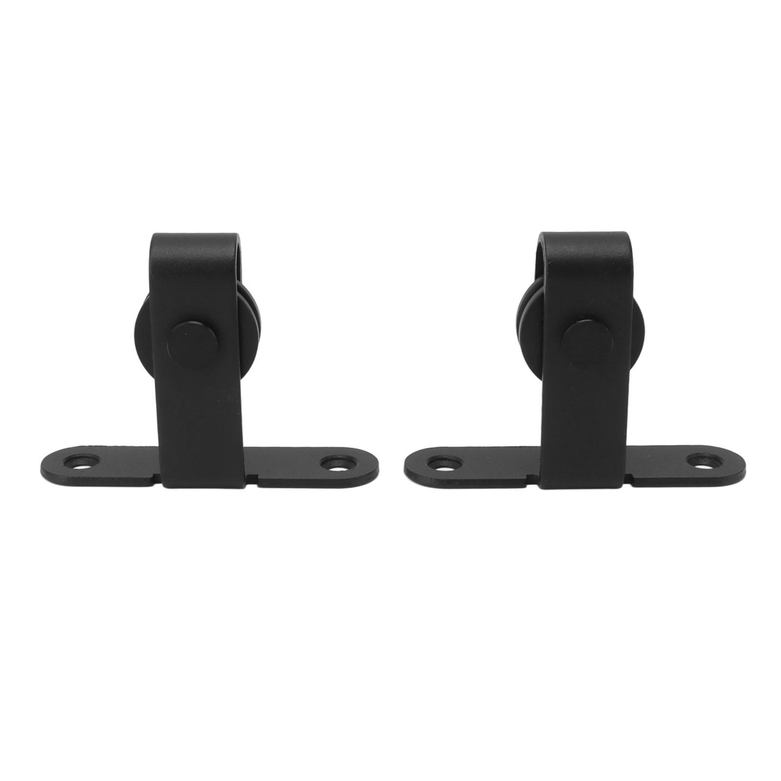 Schuifdeurbeslag Schuurdeur Wieltjes Set, Heavy Duty Stil   Poeliesysteem met Koolstofstaal ABS Constructie, voor   Fitnessapparatuur Garderobekast Ca