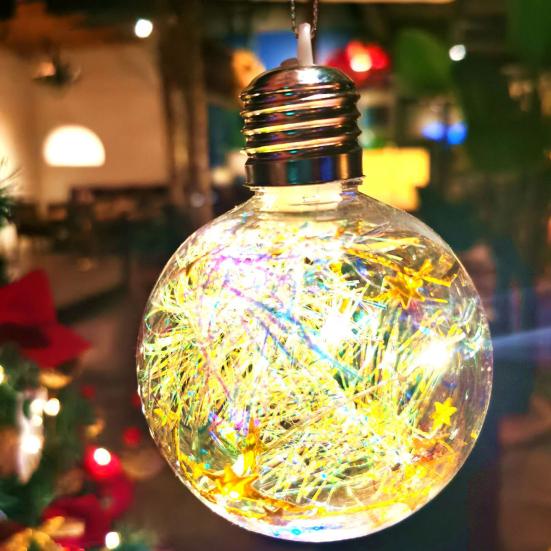 Julepynt LED Lyskuler Mykt Ambient Lys Knusesikker PVC Julelys Festlig Opplyst Kule