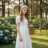 Knitted Flower Headband Elastic Elastic Headband French Wide Headband  For Women