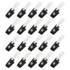 Pack Of 20 Adjustable Yard Flag Holder Clips Practical Flagpole Stand and Plums Blossom Stoppers Garden Decoration