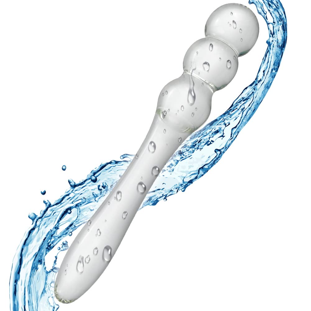 SXOVO Crystal Anal Plug Glass Anal Masturbation Glass Kit Crystal Penis Anal Plug Female Masturbation Transparent Anal Dildo Butt Plug Unisex Anal