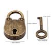 1/3PCs Locks Metal Old Retro Mini Padlock Small Luggage Box Key Lock Bronze Color Home Usage Hardware Decorations