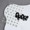 3D Irregular Pentagram With  Nail Stickers Y2K Satr Nail Art Decals Starlight Charm Foils Decoration Self Adhesive