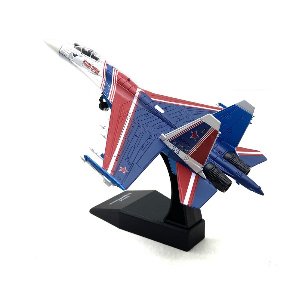 Diecast Metal Alloy Russia Fulcrum Flanker SU 35 Su-35 SU35 Aircraft 1/100 Scale Airplane Fighter Model Decoration Plane For